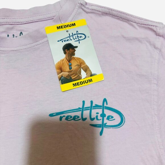 Reel Life Men Size M Orchid Ocean Washed Short-Sleeve Soft PreShrunk T-Shirt NWT - Picture 7 of 7